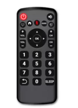 Big Button Universal Remote Control with Streaming Support